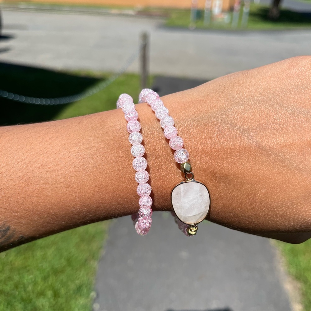 Pink Beaded bracelets